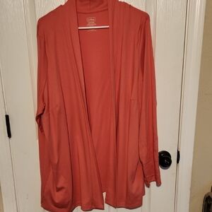 L.L. Bean Women's Salmon Open Cardigan